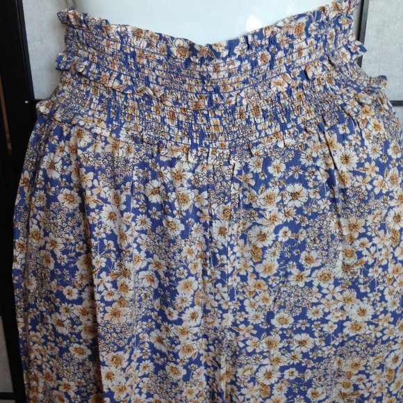 Gorgeous Comfy Print Smock Waist Wide Leg, Approx Inseam 29", NWOT - Picture 3 of 14